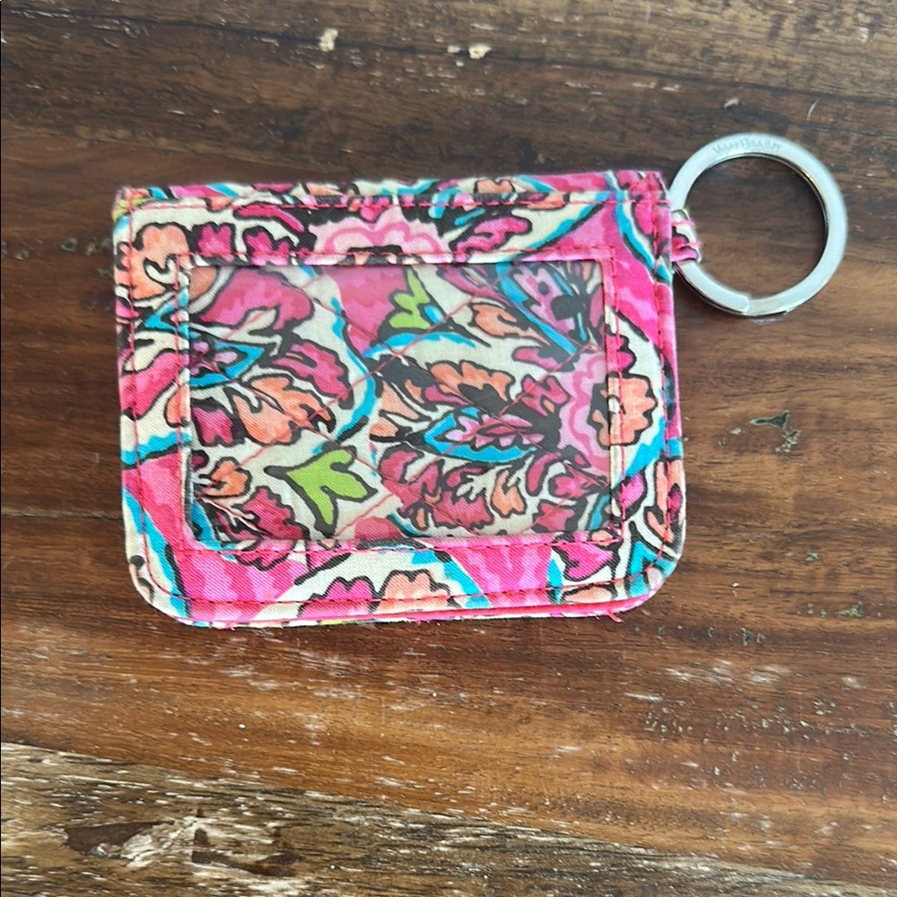 Floral Pink Keychain Wallet